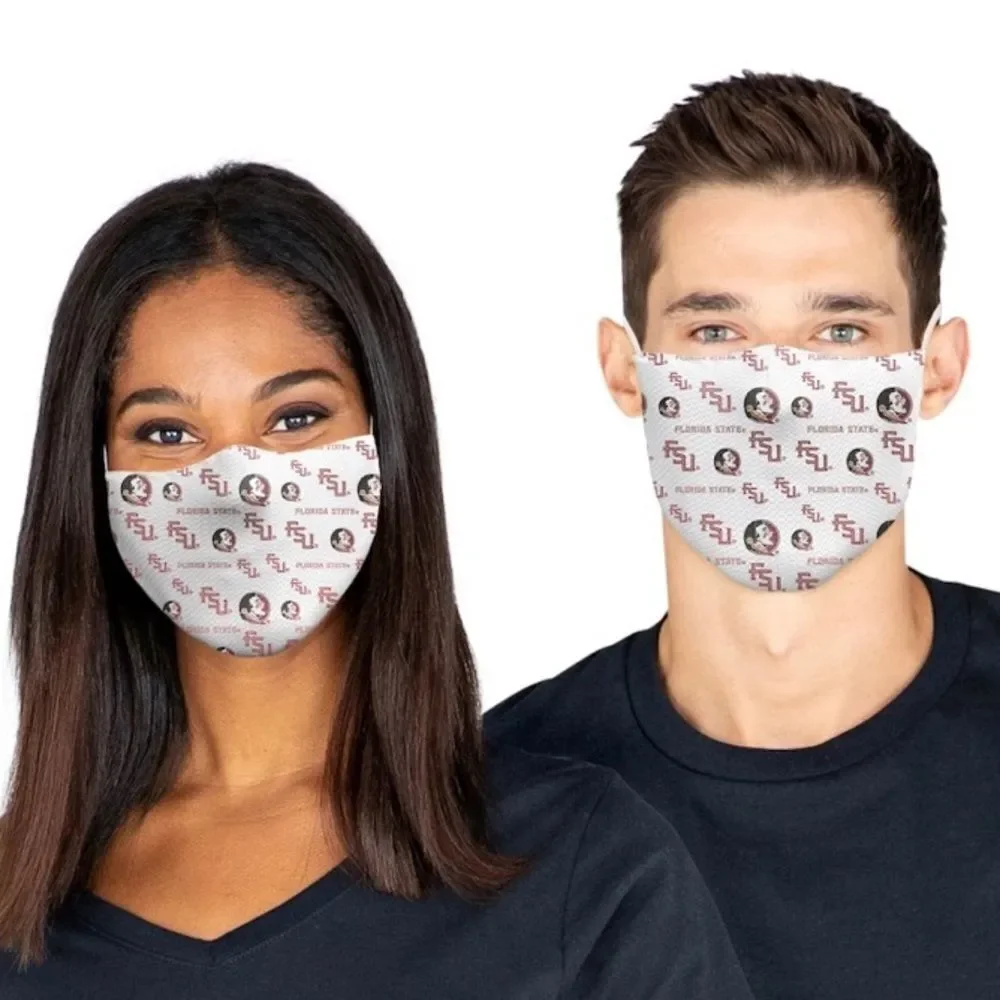 New in Package FSU Florida State Seminoles Face Covering Mask Masks Set of 3